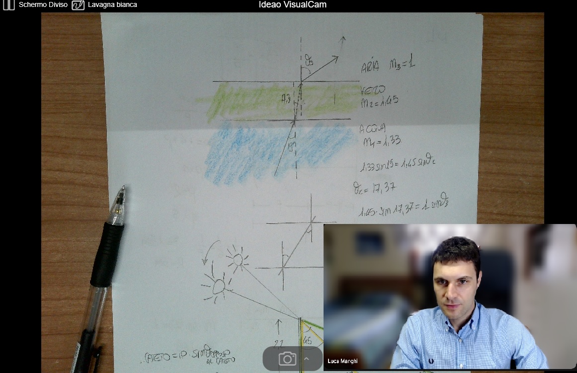 Configurazione con doppia webcam per le lezioni online di ManghiAcademy